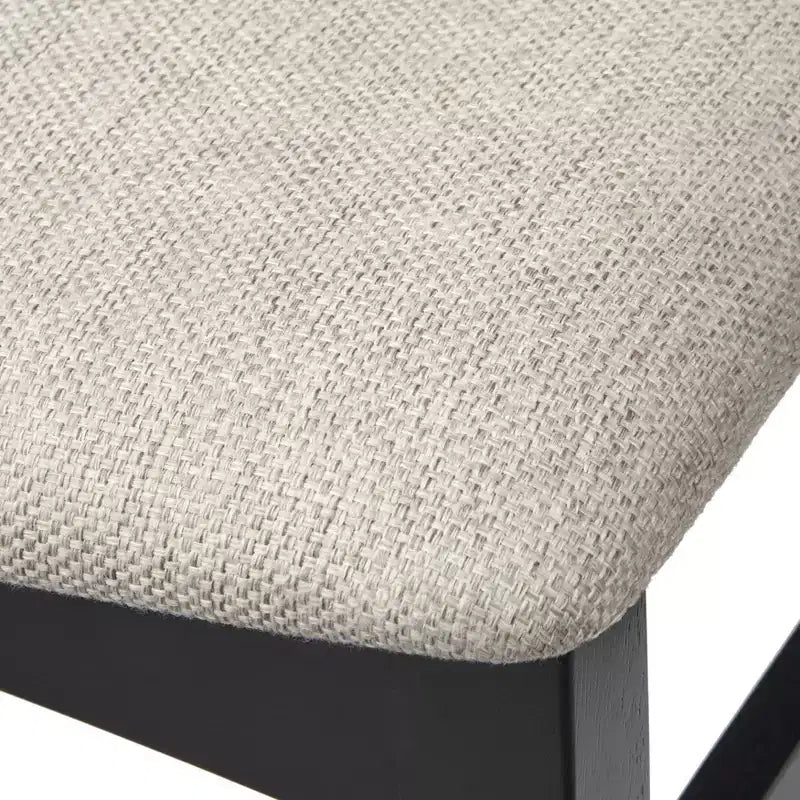 Lifestorey Ensemble de salle à manger 5 pièces Gilcrest Mid-Century Moderne 45,25" rond Noir/Naturel