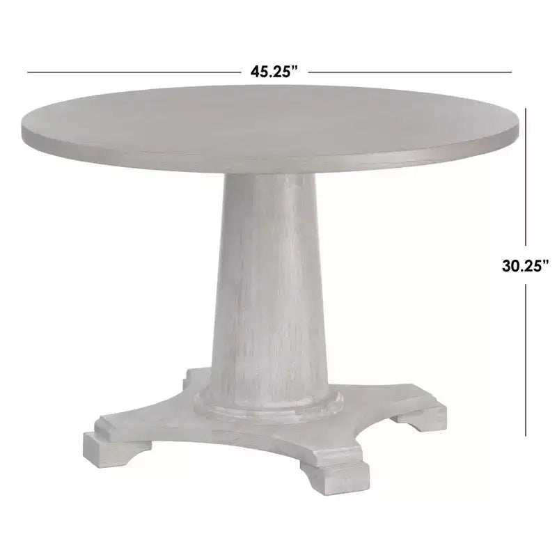 Lifestorey Belterra Ensemble de salle à manger 5 pièces piédestal rond 45 po noyer vintage/blanc
