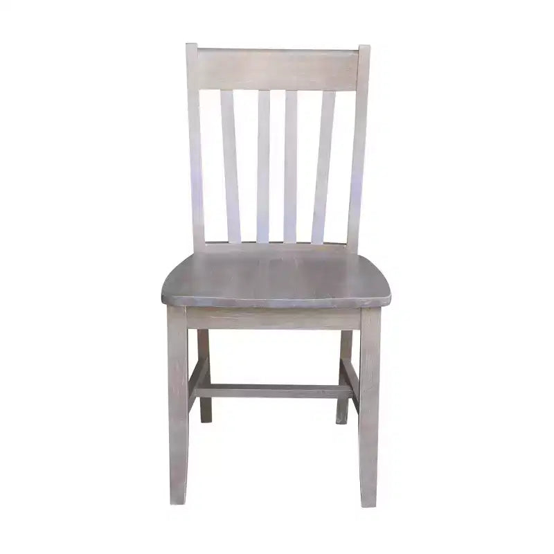 Ensemble de salle à manger 5 pièces en bois massif avec 4 chaises, table rectangulaire - International Concepts