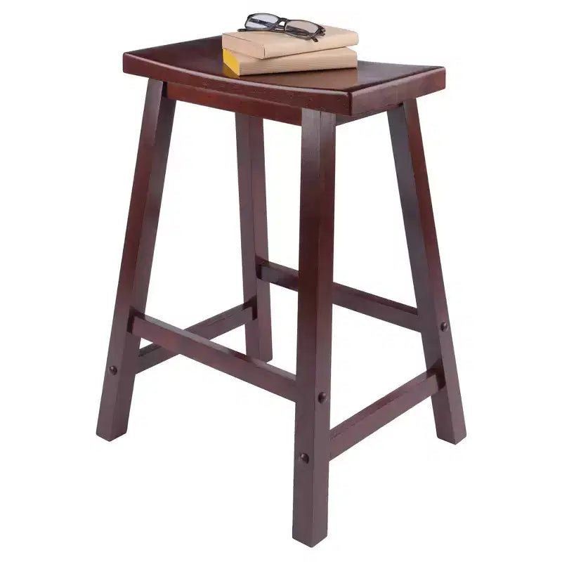 Ensemble de salle à manger 3 pièces Lynnwood 24" avec plateau rabattable et tabourets de comptoir, selle - Winsome : gain de place, 4 places