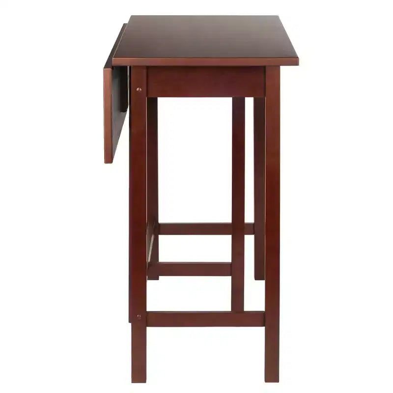 Ensemble de salle à manger 3 pièces Lynnwood 24" avec plateau rabattable et tabourets de comptoir, selle - Winsome : gain de place, 4 places