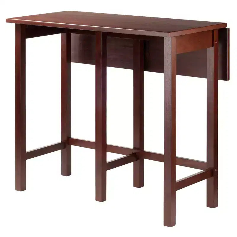 Ensemble de salle à manger 3 pièces Lynnwood 24" avec plateau rabattable et tabourets de comptoir, selle - Winsome : gain de place, 4 places