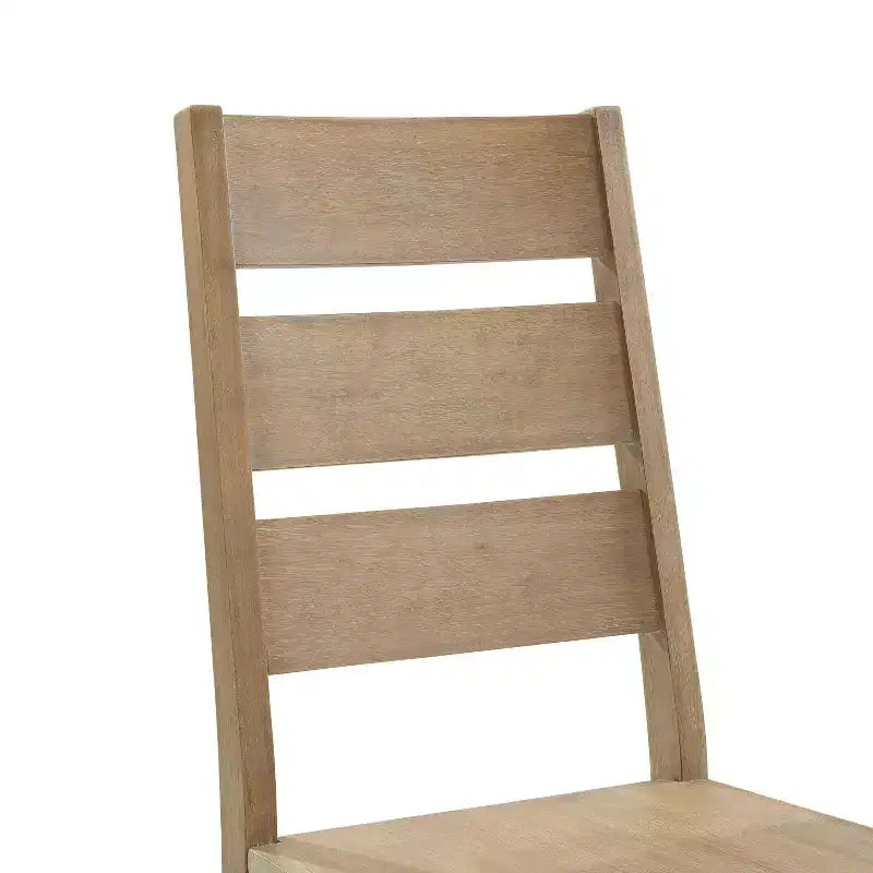 Ensemble de salle à manger 9 pièces Joanna avec 6 chaises à dossier échelle et 2 chaises à dossier rembourré Marron rustique - Crosley