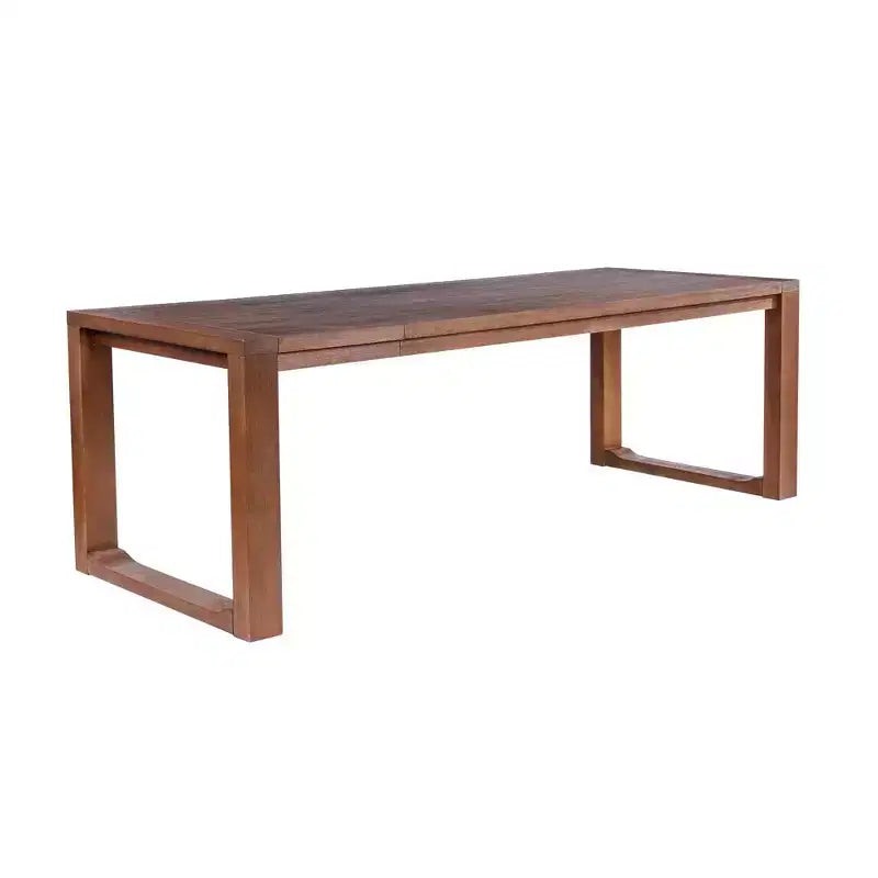 Ensemble table de salle à manger extensible 7 pièces Rasmus avec chaises d'appoint Châtaigne - Boraam