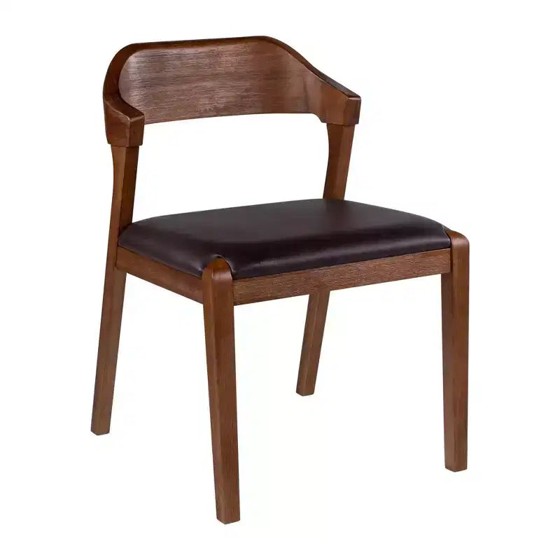 Ensemble table de salle à manger extensible 7 pièces Rasmus avec chaises d'appoint Châtaigne - Boraam