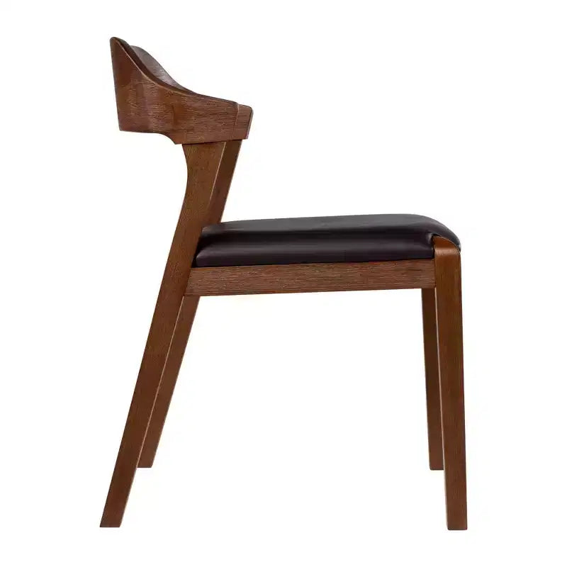 Ensemble table de salle à manger extensible 7 pièces Rasmus avec chaises d'appoint Châtaigne - Boraam