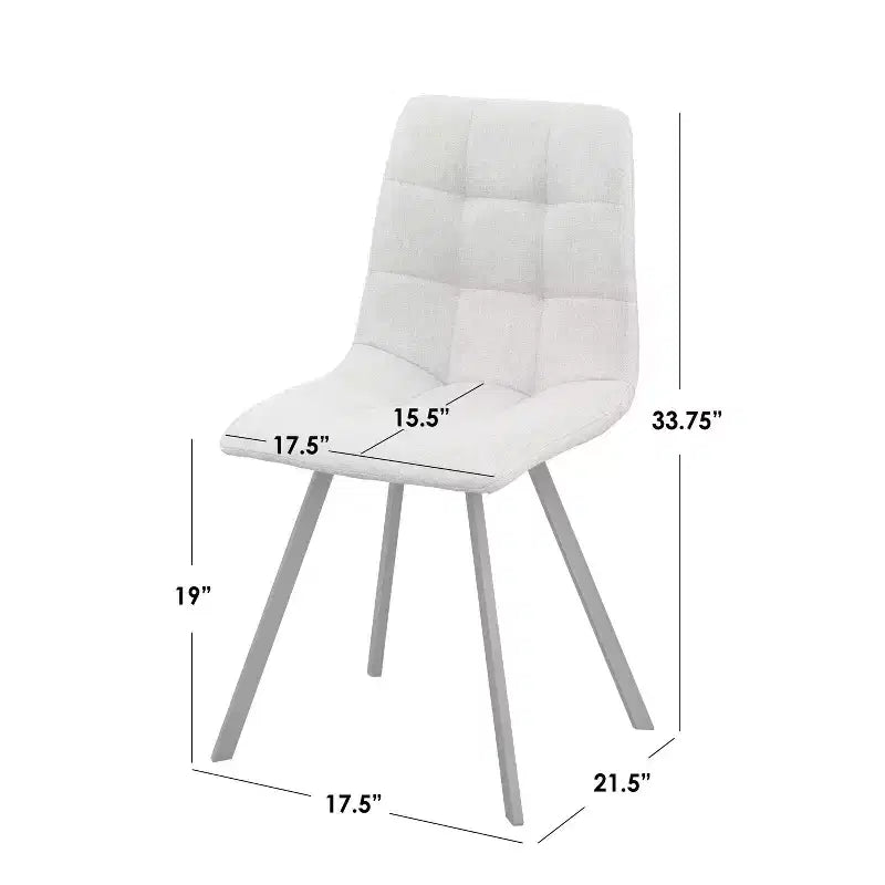 Ensemble de salle à manger 5 pièces Buylateral Rho, style moderne du milieu du siècle, table ronde de 36 po, gris : aspect marbre, piètement en métal noir, 4 chaises rembourrées