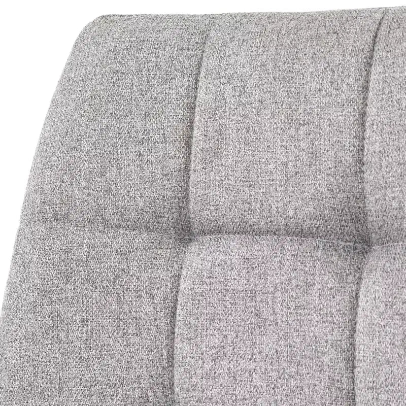 Ensemble de salle à manger 5 pièces Buylateral Rho, style moderne du milieu du siècle, table ronde de 36 po, gris : aspect marbre, piètement en métal noir, 4 chaises rembourrées