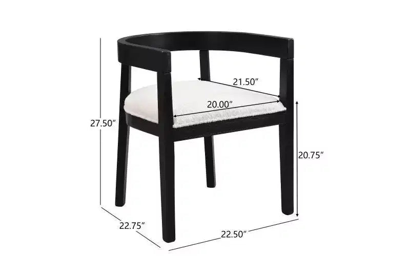 Christopher Knight Home Jack - Ensemble de salle à manger moderne 7 pièces en bois d'hévéa rembourré beige/noir