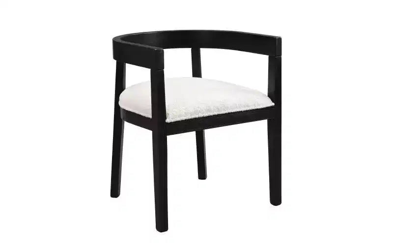 Christopher Knight Home Jack - Ensemble de salle à manger moderne 7 pièces en bois d'hévéa rembourré beige/noir