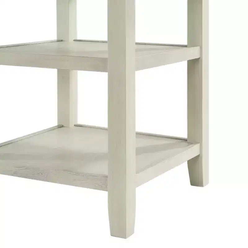 Ensemble de salle à manger 5 pièces Taylor hauteur comptoir beige - Picket House Furnishings : table ronde de style transitionnel, chaises sans accoudoirs rembourrées
