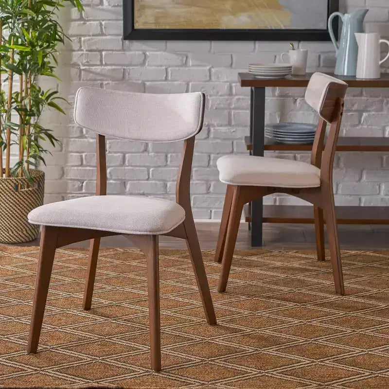 Ensemble de salle à manger 5 pièces en bois Megann style milieu du siècle - Christopher Knight Home