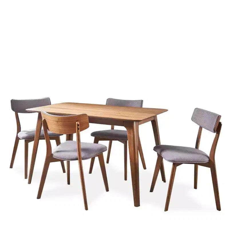 5pc Megann Mid Century Wood Dining Set - Christopher Knight Home