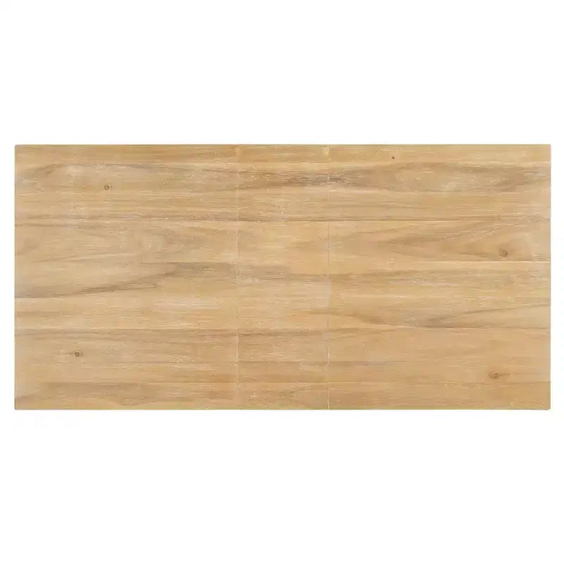 Ensemble de salle à manger extensible en bois 7 pièces avec 6 chaises rembourrées, rallonge de 12 po et 2 tiroirs - ModernLuxe