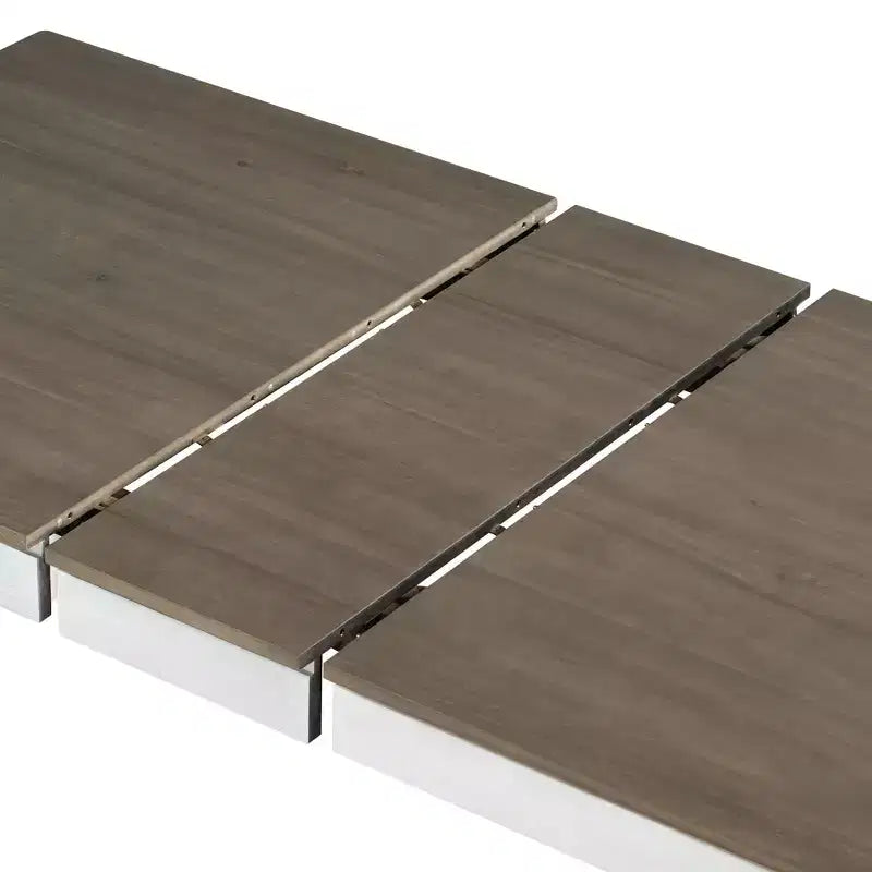 Ensemble de salle à manger extensible en bois 7 pièces avec 6 chaises rembourrées, rallonge de 12 po et 2 tiroirs - ModernLuxe