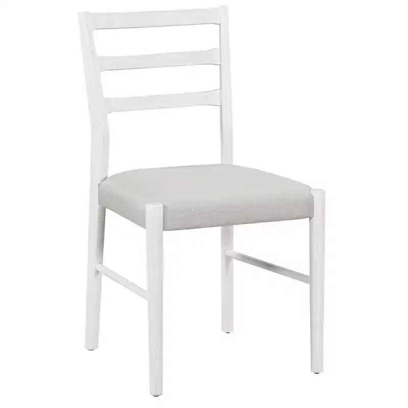Ensemble de salle à manger extensible en bois 7 pièces avec 6 chaises rembourrées, rallonge de 12 po et 2 tiroirs - ModernLuxe