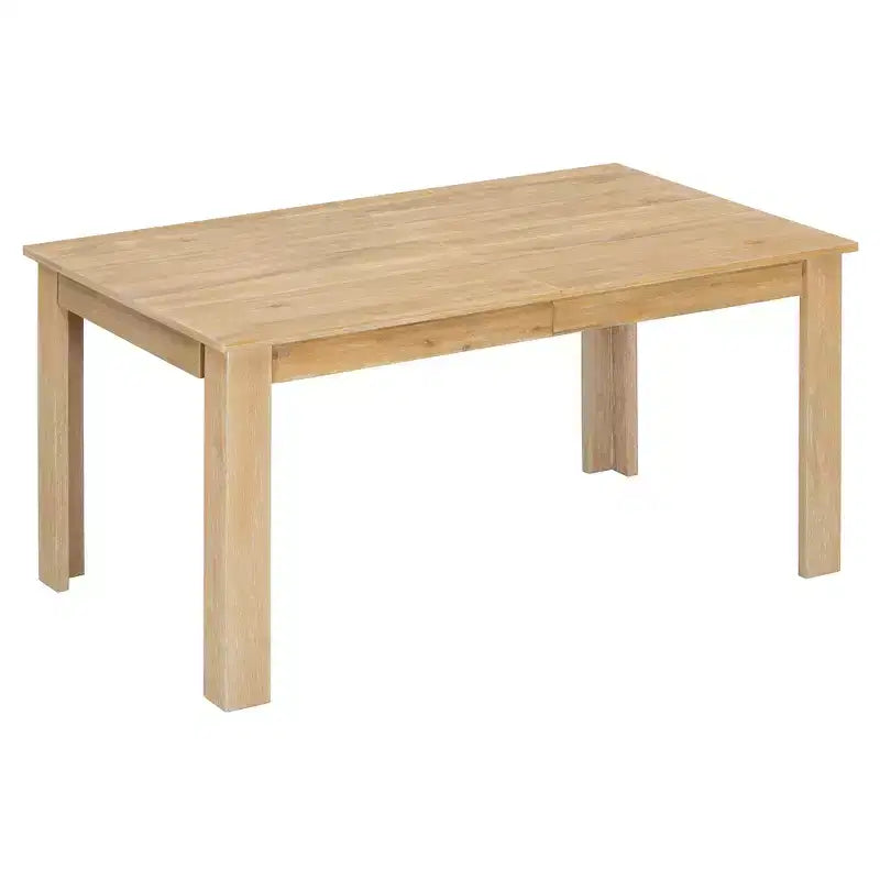 Ensemble de salle à manger extensible en bois 7 pièces avec 6 chaises rembourrées, rallonge de 12 po et 2 tiroirs - ModernLuxe