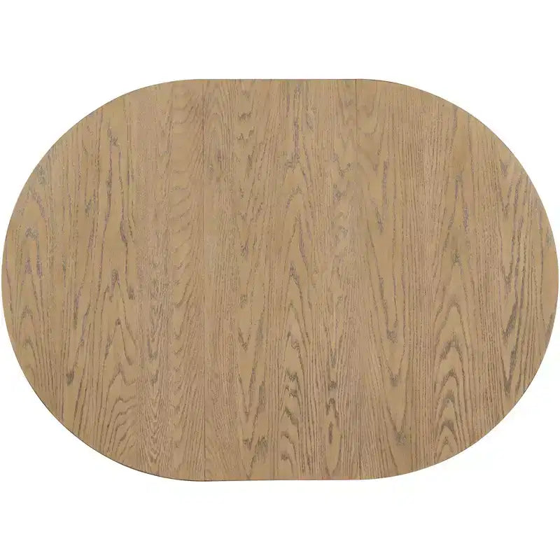 Ensemble de salle à manger 5 pièces avec table ronde extensible en bois et 4 chaises de salle à manger rembourrées - ModernLuxe