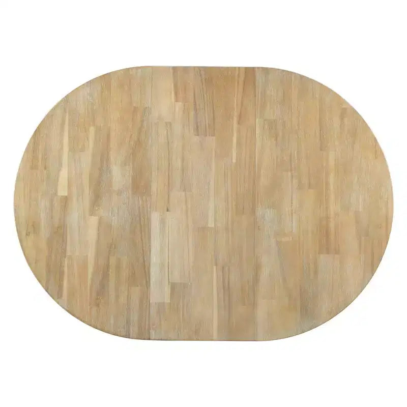 Ensemble de salle à manger 5 pièces avec table ronde extensible en bois et 4 chaises de salle à manger rembourrées - ModernLuxe