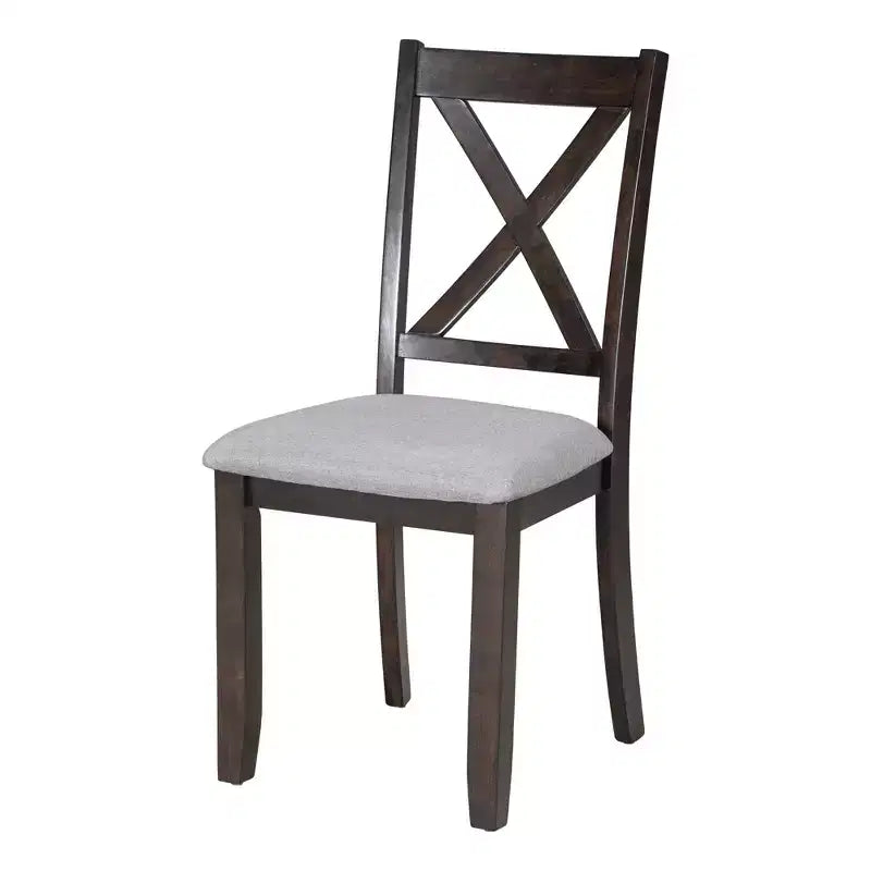 Ensemble de table à manger en bois 6 pièces, table pliante avec 4 chaises rembourrées et banc-ModernLuxe