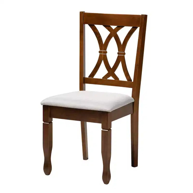 Ensemble de salle à manger Baxton Studio Maya moderne en tissu et bois