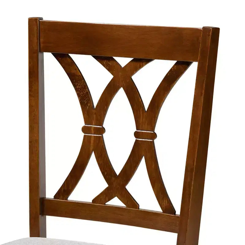 Ensemble de salle à manger Baxton Studio Maya moderne en tissu et bois