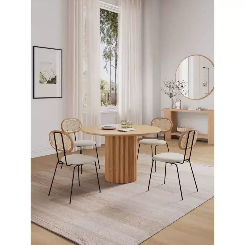 Ensemble de salle à manger rond 5 pièces Manhattan Comfort 47,24 po Hathaway et Jardin