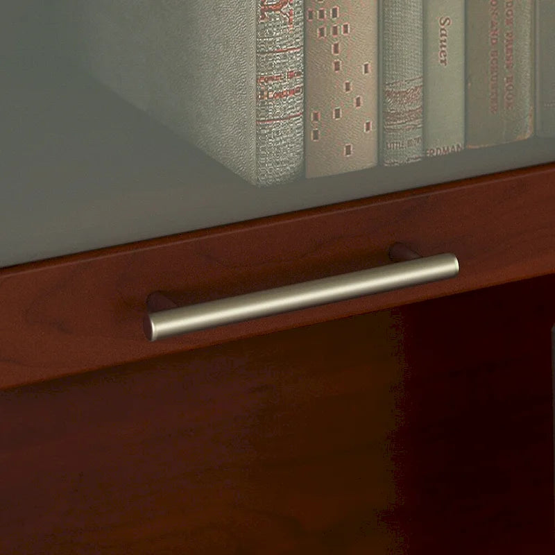 Armoire murale de bureau en chêne style expresso (armoire murale uniquement)