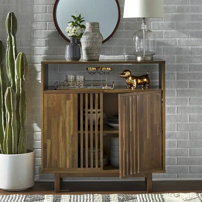 Enfilade de style Mid-century en Noyer Américain Latté
