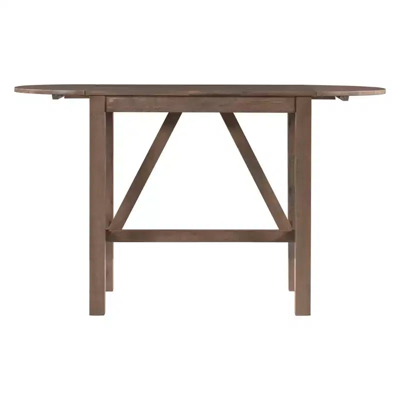Ensemble de salle à manger 3 pièces ModernLuxe avec table de hauteur comptoir à rallonges en bois et 2 chaises de salle à manger rembourrées 4B