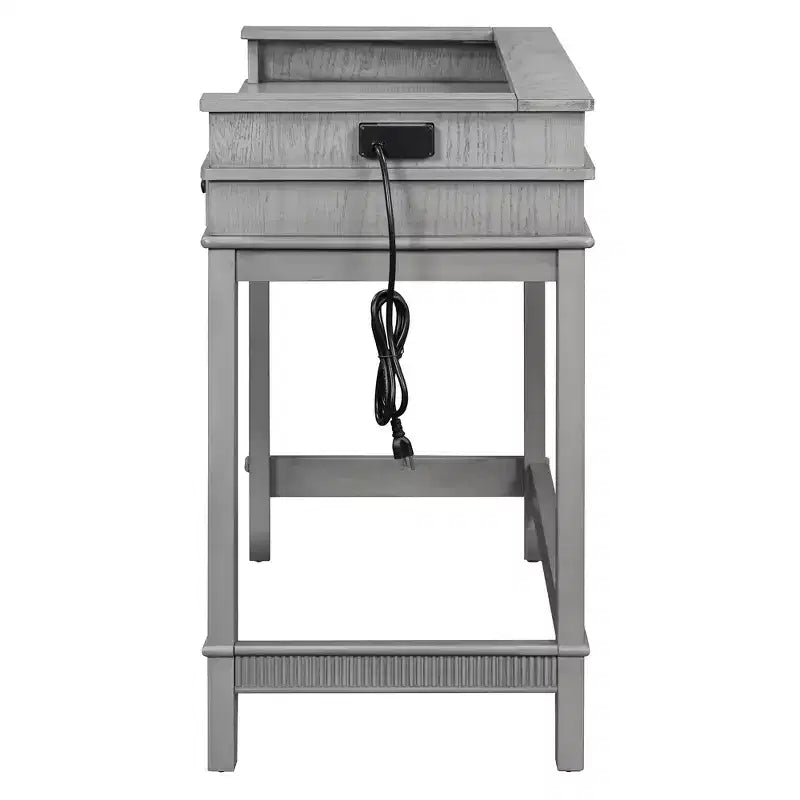 Ensemble table de bar 4 pièces avec 3 tabourets rembourrés, table à manger multifonctionnelle avec 3 tiroirs 4B - ModernLuxe