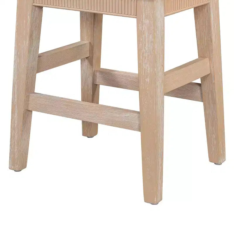 Ensemble table de bar 4 pièces avec 3 tabourets rembourrés, table à manger multifonctionnelle avec 3 tiroirs 4B - ModernLuxe