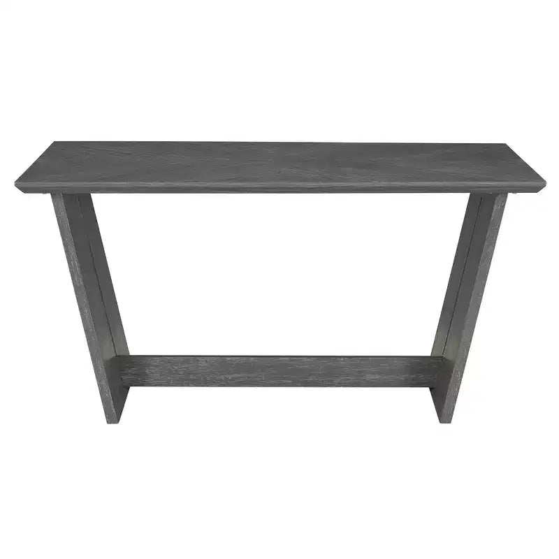 Ensemble de salle à manger rétro 6 pièces, 1 table rectangulaire avec base trapézoïdale stable, 4 chaises rembourrées et 1 banc 4S - ModernLuxe
