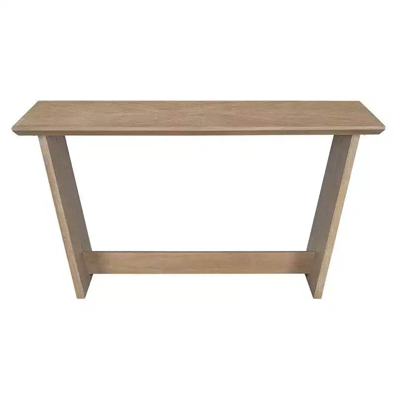 Ensemble de salle à manger rétro 6 pièces, 1 table rectangulaire avec base trapézoïdale stable, 4 chaises rembourrées et 1 banc 4S - ModernLuxe