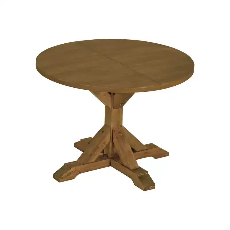 Ensemble de salle à manger 6 pièces avec table à rallonge et piédestal, 1 table avec rallonge amovible de 45,7 cm, 4 chaises rembourrées et 1 banc 4S - ModernLuxe