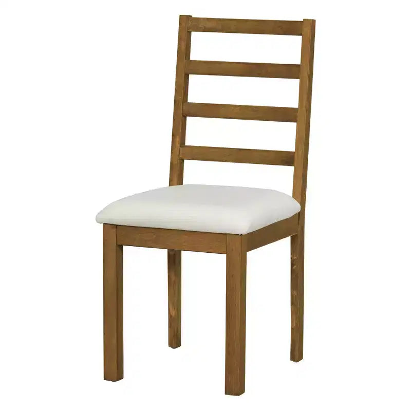 Ensemble de salle à manger 6 pièces avec table à rallonge et piédestal, 1 table avec rallonge amovible de 45,7 cm, 4 chaises rembourrées et 1 banc 4S - ModernLuxe