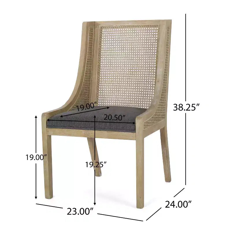 Ensemble de salle à manger 5 pièces en rotin et bois d'hévéa Sorenza de Christopher Knight Home