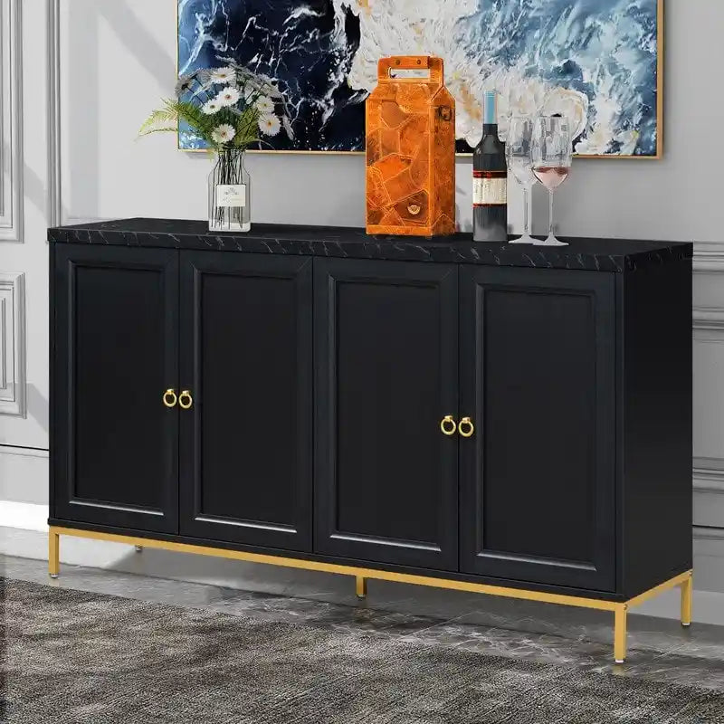 59 Sideboard Buffet Cabinet with Adjustable Shelf