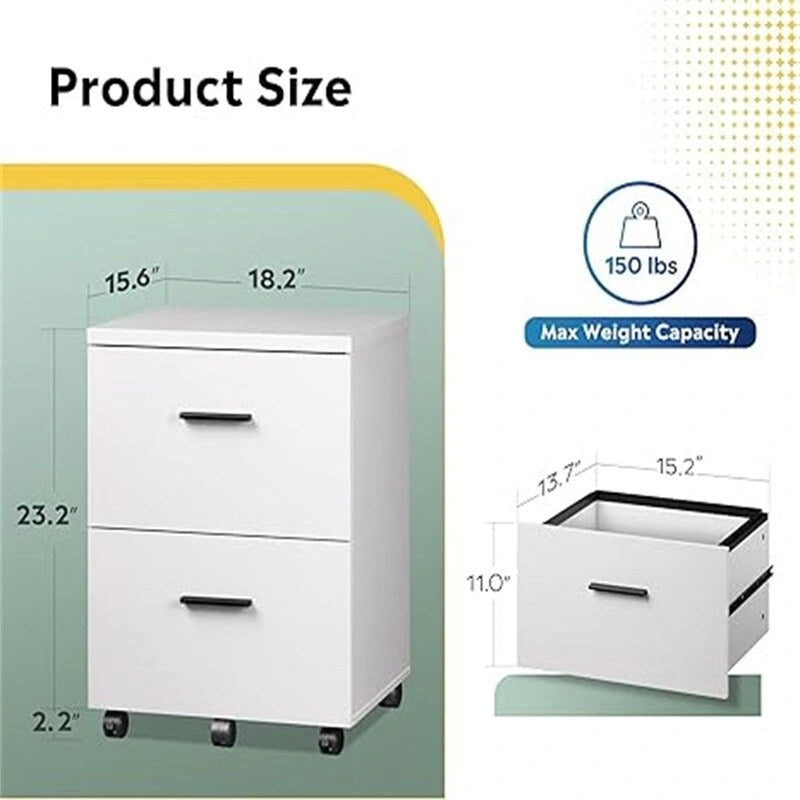 Classeur à 2 tiroirs - 40 P x 46 L x 65 H cm