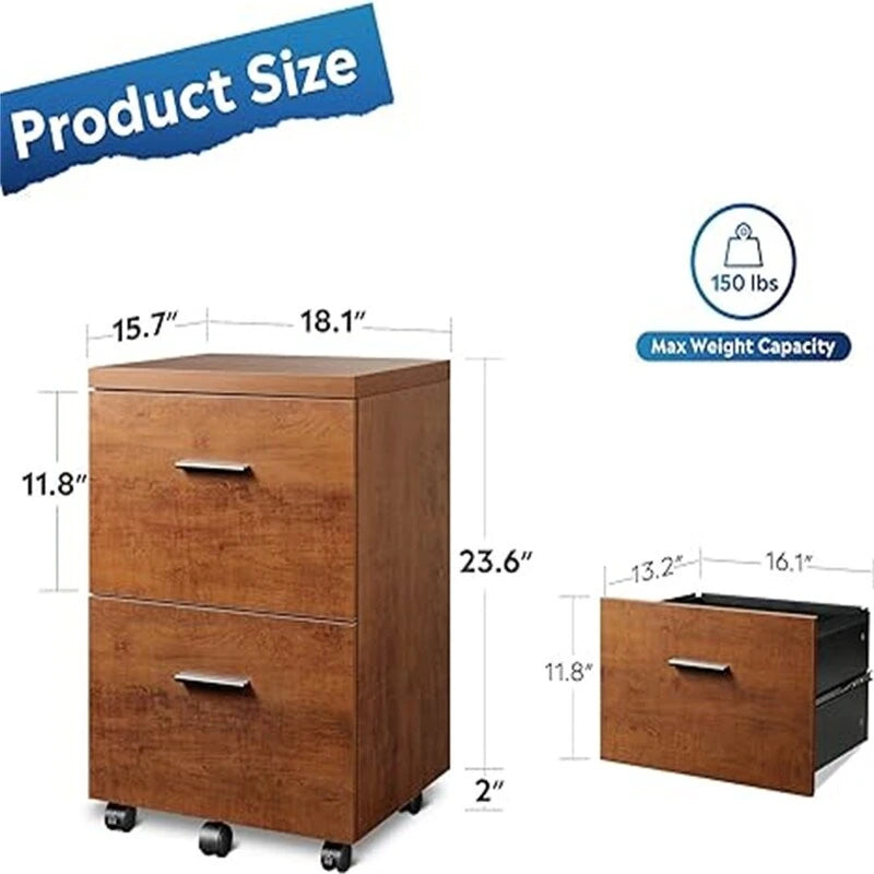 Classeur à 2 tiroirs - 40 P x 46 L x 65 H cm