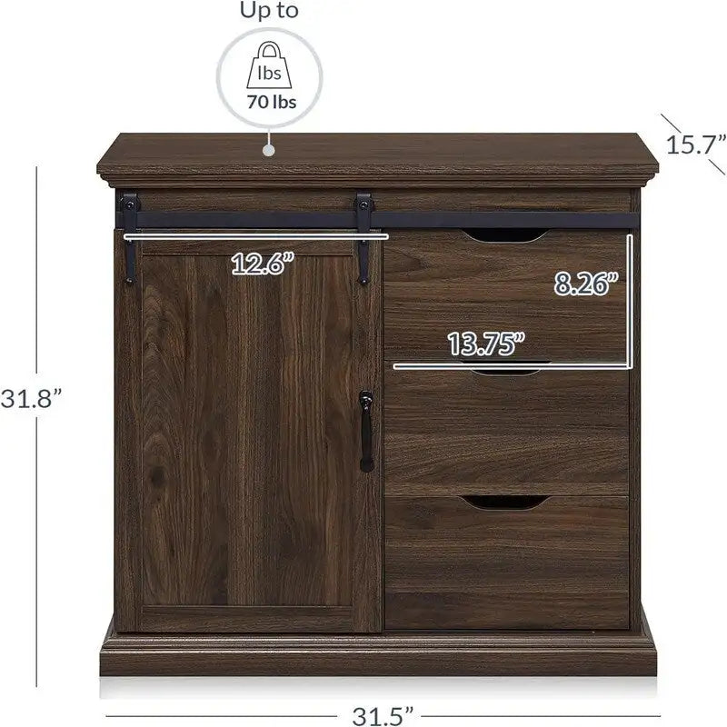 Buffet de salle à manger - 15,7P x 31,5L x 31,8H
