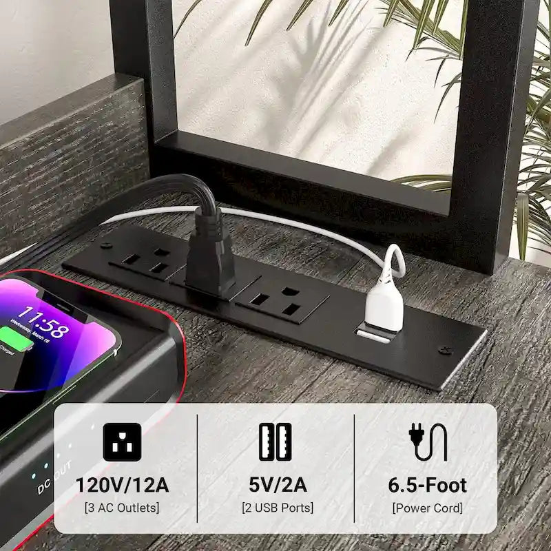 Meuble de rangement buffet avec ports USB