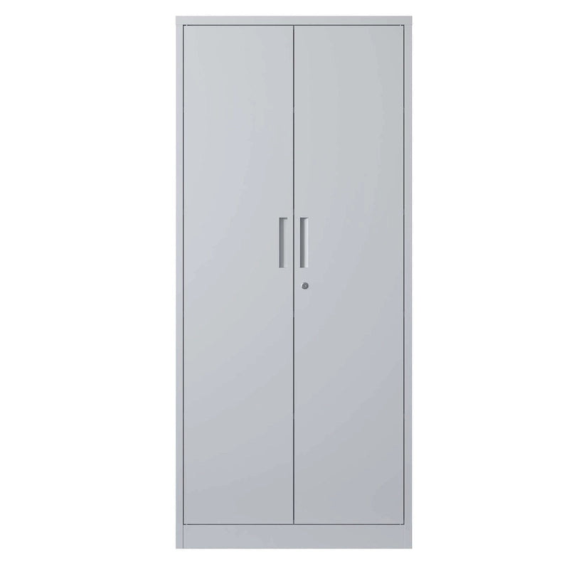 Armoire de rangement métallique 71H pour garage, armoire à outils en acier avec portes et 4 étagères, armoires hautes