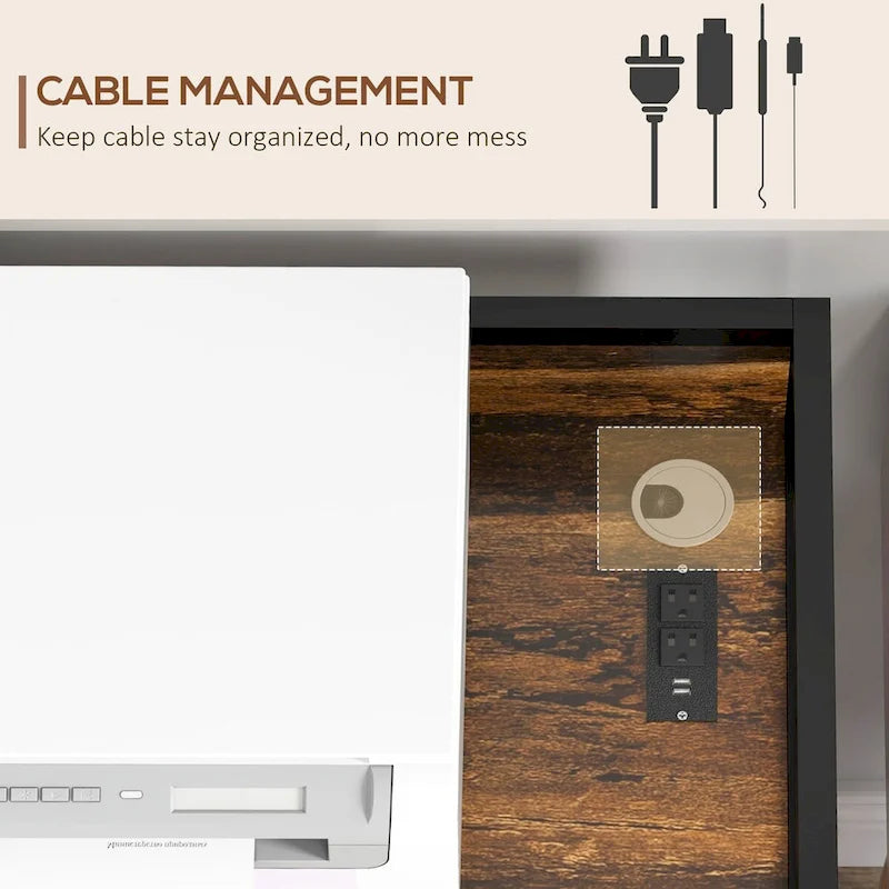 Support d'imprimante industrielle avec ports de chargement USB