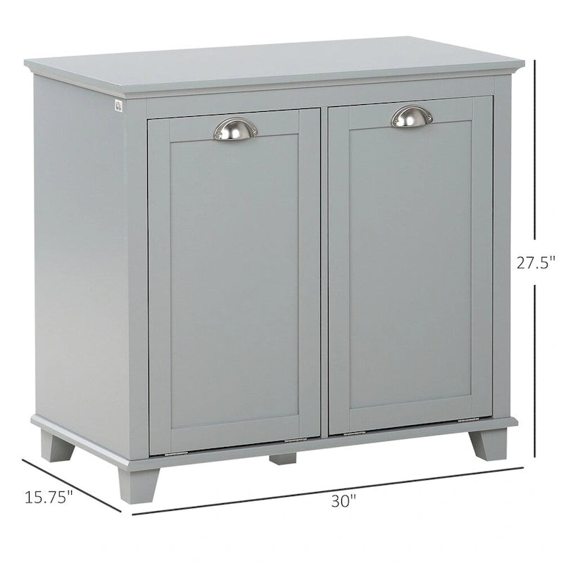 Meuble de tri de linge basculant, Organisateur de rangement de salle de bain